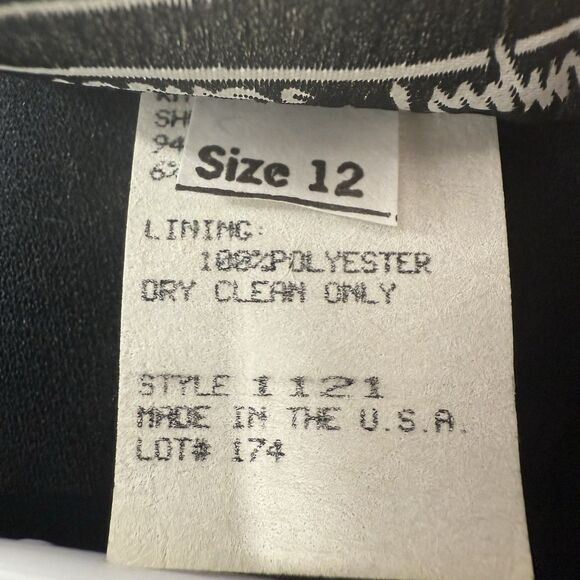 VTG Another Thyme Black LS Blouse Metallic Floral Fairy Gothic USA Art To Wear - Picture 6 of 11